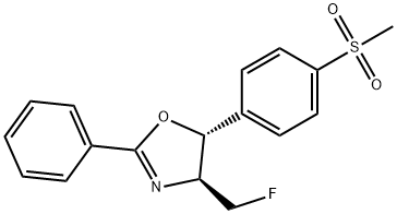 (4S,5R)-4-(FluoroMethyl)-4,5-dihydro-5-[4-(Methylsulfonyl)phenyl]-2-phenyloxazole Struktur