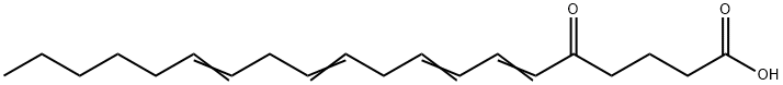 5-oxo-6,8,11,14-eicosatetraenoic acid Struktur