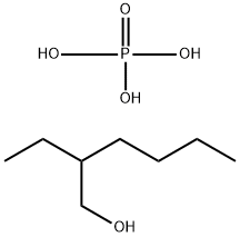 PHOSPHORIC ACID 2-ETHYLHEXYL ESTER Structure