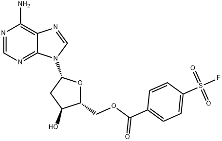 5'-fluorosulfonylbenzoyldeoxyadenosine Struktur