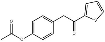 4-ACETOXYBENZYL 2-THIENYL KETONE Struktur