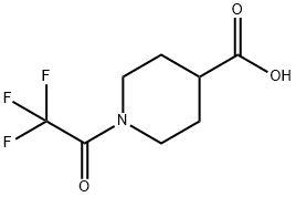 1-(2,2,2-TRIFLUOROACETYL)-4-PIPERIDINECARBOXYLIC ACID Struktur