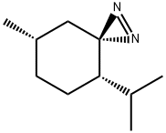 1,2-Diazaspiro[2.5]oct-1-ene,7-methyl-4-(1-methylethyl)-,(4S-trans)-(9CI) Struktur