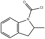 1H-Indole-1-carbonylchloride,2,3-dihydro-2-methyl-(9CI) Struktur