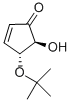 trans-4-t-Butoxy-5-hydroxy-2-cyclopenten-1-one Struktur