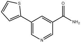 5-(thiophen-2-yl)pyridine-3-carboxamide Struktur