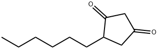 4-Hexyl-1,3-cyclopentanedione Struktur