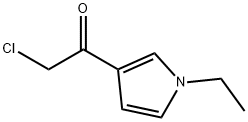 Ethanone, 2-chloro-1-(1-ethyl-1H-pyrrol-3-yl)- (9CI) Struktur