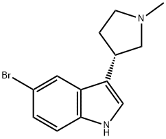 5-broMo-3-((S)-1-Methylpyrrolidin-3-yl)-1H-indole Struktur