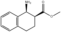 2-Naphthalenecarboxylicacid,1-amino-1,2,3,4-tetrahydro-,methylester,cis-(9CI) Struktur