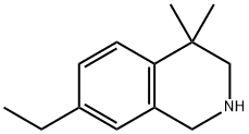 7-ethyl-4,4-diMethyl-1,2,3,4-tetrahydroisoquinoline Struktur