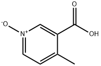 3-Pyridinecarboxylicacid,4-methyl-,1-oxide(9CI) Struktur