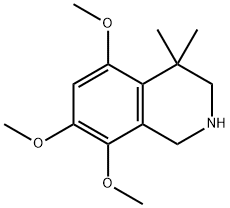 5,7,8-triMethoxy-4,4-diMethyl-1,2,3,4-tetrahydroisoquinoline Struktur