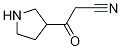 b-oxo-3-Pyrrolidinepropanenitrile Struktur