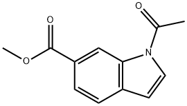 1-ACETYL-6-METHOXYCARBONYLINDOLE Struktur