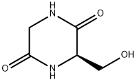 2,5-Piperazinedione, 3-(hydroxymethyl)-, (3R)- (9CI) Struktur