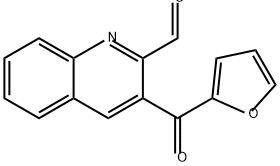 3-(2-FUROYL)QUINOLINE-2-CARBOXALDEHYDE Struktur