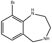 9-broMo-2,3,4,5-tetrahydro-1H-benzo[e][1,4]diazepine Struktur