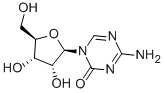 6-amino-5-[(2S,3S,4R,5R)-3,4-dihydroxy-5-(hydroxymethyl)oxolan-2-yl]-1H-triazin-4-one Struktur