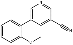 5-(2-methoxyphenyl)pyridine-3-carbonitrile Struktur