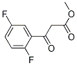 3-(2,5-Difluoro-phenyl)-3-oxo-propionic acid Methyl ester Struktur