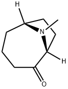 9-Azabicyclo[4.2.1]nonan-2-one,9-methyl-,(1R,6R)-(9CI) Struktur