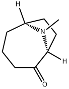 9-Azabicyclo[4.2.1]nonan-2-one,9-methyl-,(1S)-(9CI) Struktur