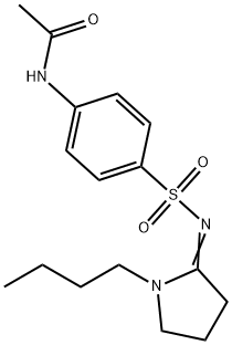 N-[4-[(1-butylpyrrolidin-2-ylidene)amino]sulfonylphenyl]acetamide Struktur