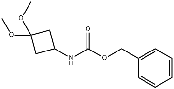 benzyl N-(3,3-diMethoxycyclobutyl)carbaMate Struktur