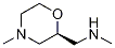 2-Morpholinemethanamine, N,4-dimethyl-, (2S)- Struktur