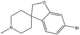 6-broMo-1'-Methyl-2H-spiro[benzofuran-3,4'-piperidine] Struktur