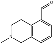 2-Methyl-1,2,3,4-tetrahydroisoquinoline-5-carbaldehyde Struktur