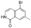 5-BROMO-7-METHYL-1,2-DIHYDROISOQUINOLIN-1-ONE Struktur