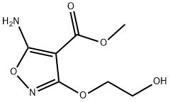 4-Isoxazolecarboxylicacid,5-amino-3-(2-hydroxyethoxy)-,methylester(9CI) Struktur