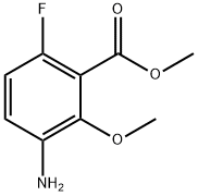 3-AMino-6-fluoro-2-Methoxybenzoic Acid Methyl Ester Struktur