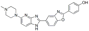 4-(5-(5-(4-methyl-1-piperazinyl)-1H-imidazo(4,5-b)pyridin-2-yl)-2-benzoxazolyl)phenol Struktur