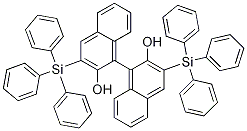 [1,1'-Binaphthalene]-2,2'-diol, 3,3'-bis(triphenylsilyl)- Struktur