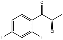 (R)-2-CHLORO-1-(2,4-DIFLUORO-PHENYL)-PROPAN-1-ONE Struktur