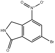 6-bromo-4-nitroisoindolin-1-one Struktur