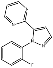 2-(1-(2-fluorophenyl)-1H-pyrazol-5-yl)pyriMidine Struktur