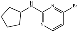 (4-Bromo-pyrimidin-2-yl)-cyclopentyl-amine Struktur