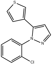 1-(2-chlorophenyl)-5-(thiophen-3-yl)-1H-pyrazole Struktur