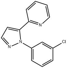 2-(1-(3-chlorophenyl)-1H-pyrazol-5-yl)pyridine Struktur