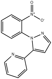 2-(1-(2-nitrophenyl)-1H-pyrazol-5-yl)pyridine Struktur