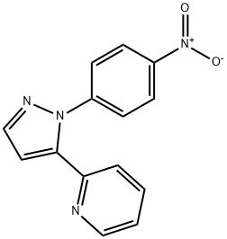 2-(1-(4-nitrophenyl)-1H-pyrazol-5-yl)pyridine Struktur