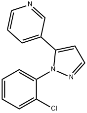 3-(1-(2-chlorophenyl)-1H-pyrazol-5-yl)pyridine Struktur