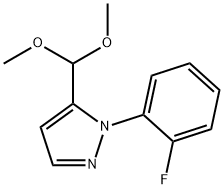 5-(diMethoxyMethyl)-1-(2-fluorophenyl)-1H-pyrazole Struktur