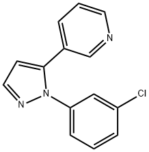 3-(1-(3-chlorophenyl)-1H-pyrazol-5-yl)pyridine Struktur