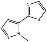 2-(1-Methyl-1H-pyrazol-5-yl)thiazole Struktur