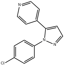 4-(1-(4-chlorophenyl)-1H-pyrazol-5-yl)pyridine Struktur